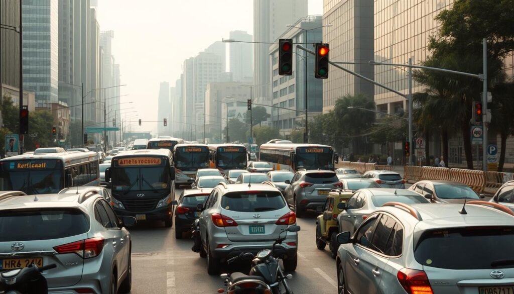 causas de congestionamento